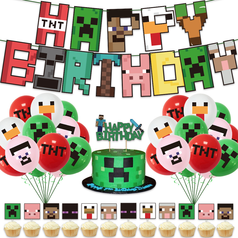 Party Games Minecraft - ﻿ 38 buah satu set untuk