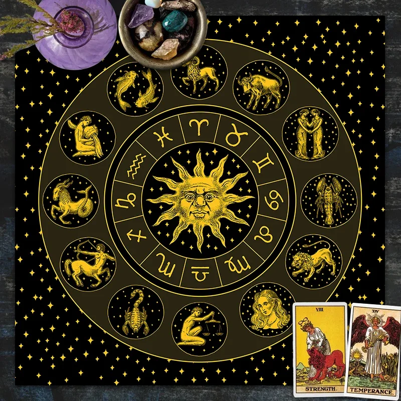 Zodiac Party Games - Kain Tarot Emas Zodiak Matahari Kain