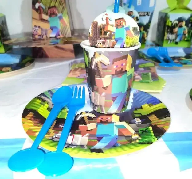 Perlengkapan Dekorasi Pesta Mi - Party Games Minecraft ulasan dan harga