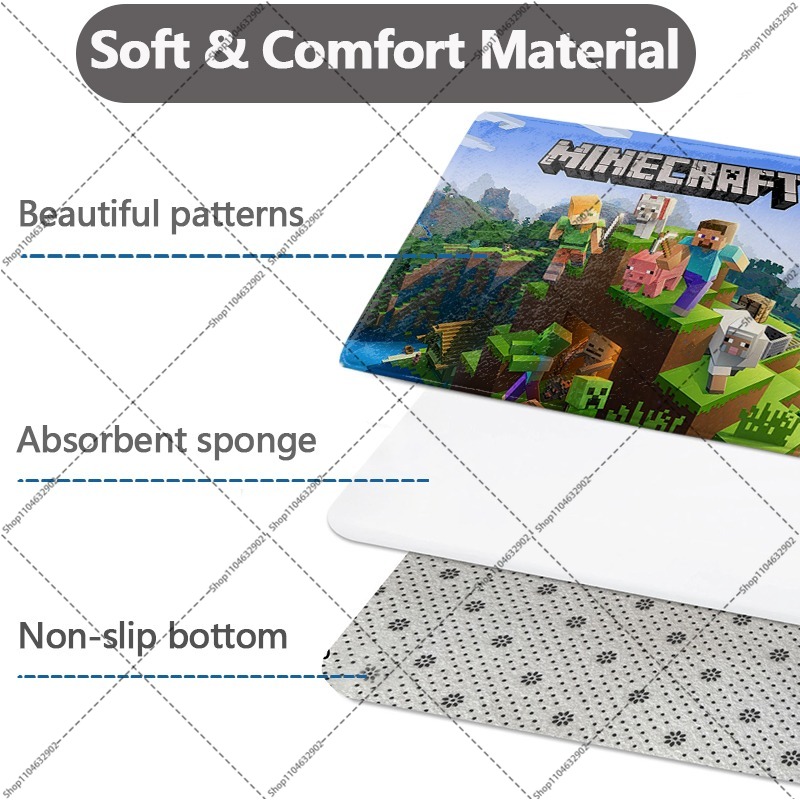 Keset Lantai Flanel Minecrafte - Party Games Minecraft ulasan dan harga