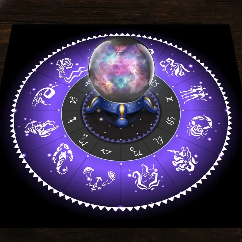 Kain Tarot Ungu Roda Zodiak Ka - Zodiac Party Games ulasan dan harga